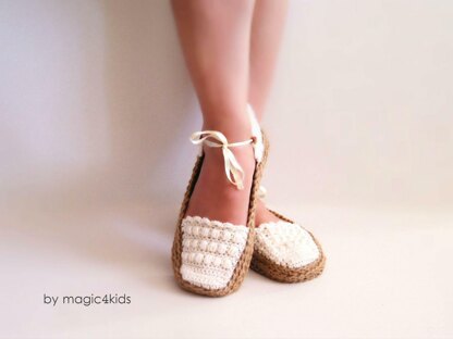 Rustic ballerina slippers