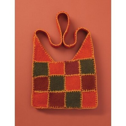 Felted Patchwork Bag in Patons Classic Wool Worsted