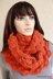 Chunky Infinity Orange Scarf