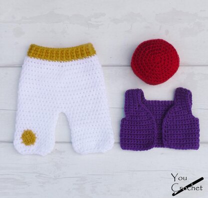 Prince Aladdin Waistcoat Hat Pants Set