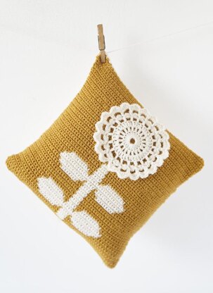 Mustard Flower Cushion