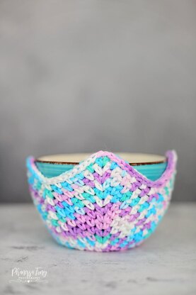 Moss-Stitch Soup Bowl Cozy