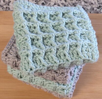 Waffle Stitch Dishcloth