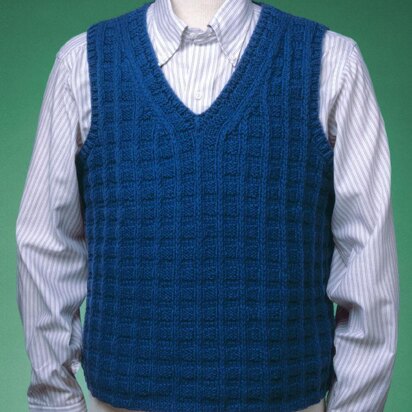 Textured V-Neck Vest #151