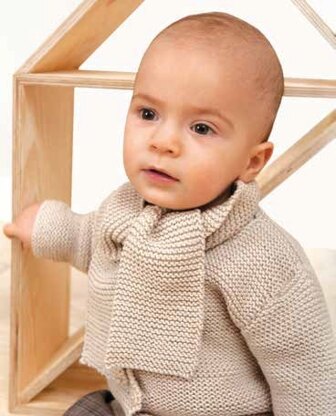 Jacket, Sweater and Scarf in Rico Baby Merino DK - 270