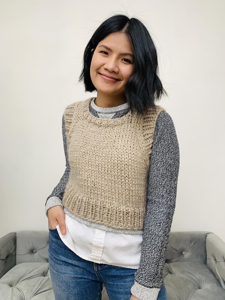 Knitted Sweater Vest at WEBS