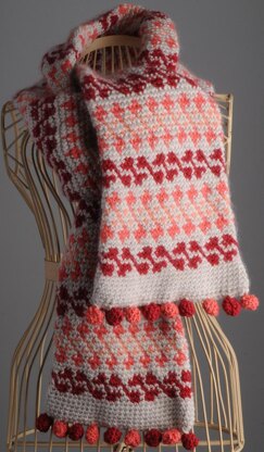 Fair Isle Crochet Scarf