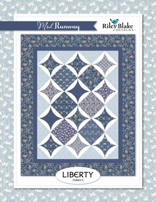 Riley Blake Mod Runway In Blue - Downloadable PDF