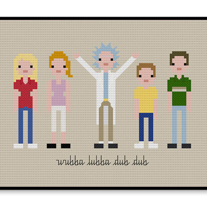 Wubba Lubba Dub Dub - PDF Cross Stitch Pattern