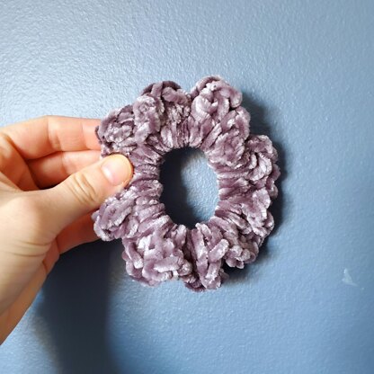 Crochet Velvet Scrunchie