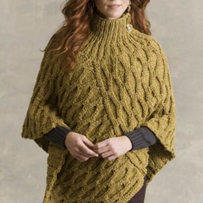 Welty Honeycomb Poncho in Tahki Yarns Tara Tweed