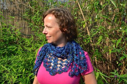 Building blocks up to the sky shawl