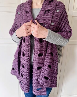 Easy Prayer Shawl Comfort Shawl Circles of Solace Wrap Shawl