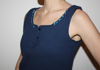 Top with Button Closure