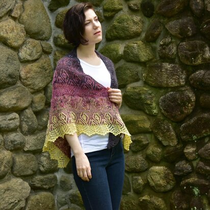 Berry Crumble Shawl