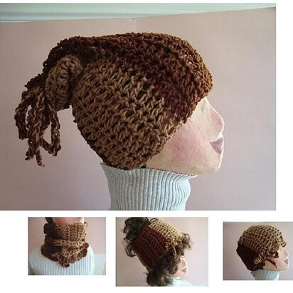 Crochet Pattern: 3-in-1 Hat, Cowl, Headband by Ashton11