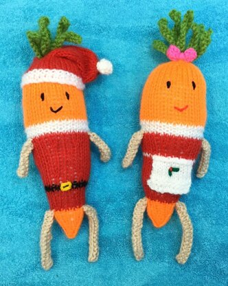 Kevin and Katie the Carrot Christmas Soft Toys