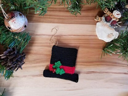 Snowman Hat Ornament/Gift Card Holder