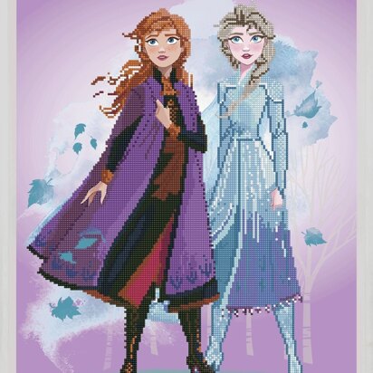 Vervaco Disney Frozen 2: Elsa & Anna Diamond Painting Kit - 47 x 55cm