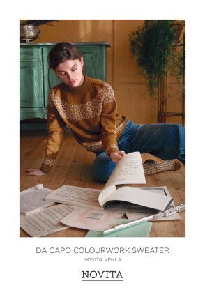 Da Capo Colourwork Jumper in Novita Venla - Downloadable PDF