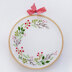 Tamar Christmas Wreath Printed Embroidery Kit - 6in