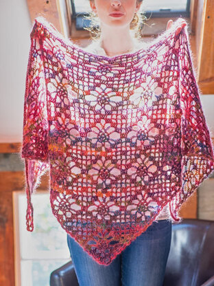 Cintia Shawl in Berroco Tiramisu - Downloadable PDF