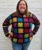 Rainbow granny square sweater