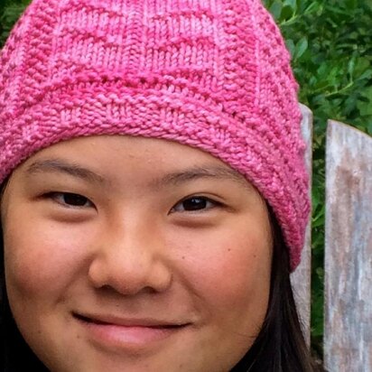 Ridge & Furrow Hat and Earband - knitting pattern