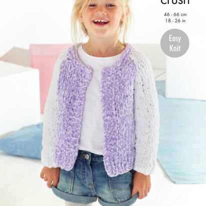 Cardigans in King Cole Yummy Crush - 5601 - Downloadable PDF
