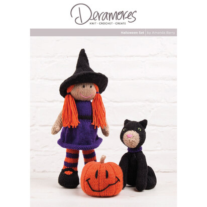 Blair the Witch Jack O'Lantern and Dera Mog in Deramores Studio DK - Downloadable PDF