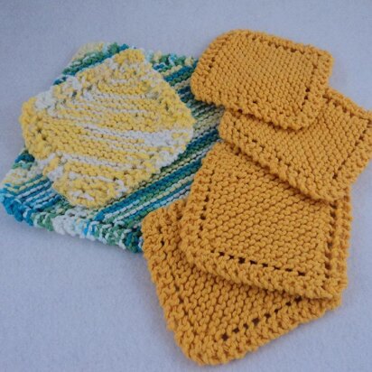 Dishcloth Scrubber & Coaster - knitting pattern