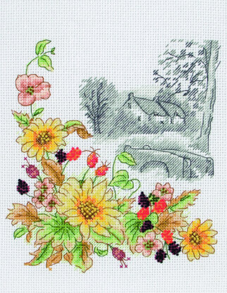 Anchor Autumn Days Cross Stitch Kit Cross Stitch Kit - 16.5 x 19.5 cm