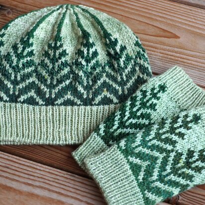 Pine Forest Set - knitting pattern
