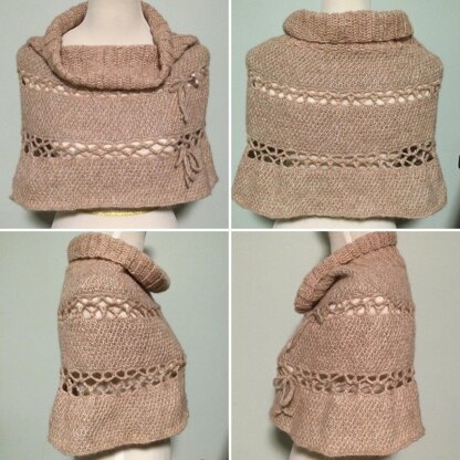 Tunisian Tiered Capelet