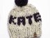 Name Personalized Hat Toque Winter Pompom Children