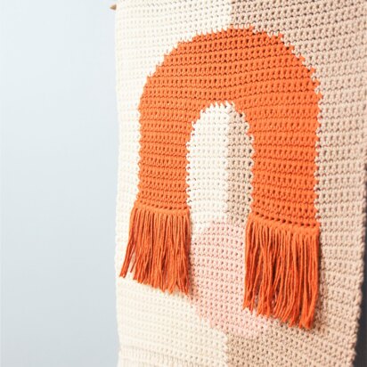 The Moon Gate Crochet Wall Hanging