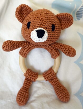 Crochet Pattern Baby Rattle Bear!