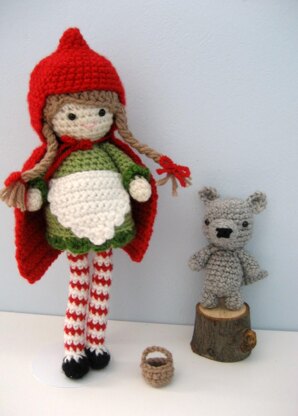 Little Red Riding Hood and Wolf Crochet Pattern