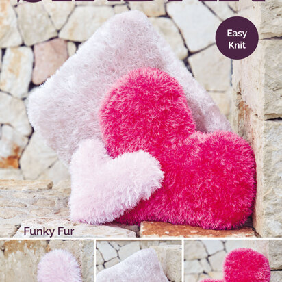 Cushions in Sirdar Funky Fur - 8240 - Downloadable PDF