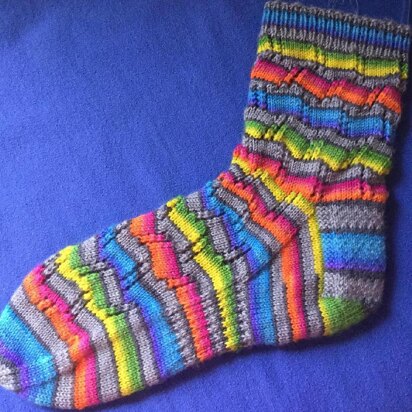 Tumbling Blocks Socks