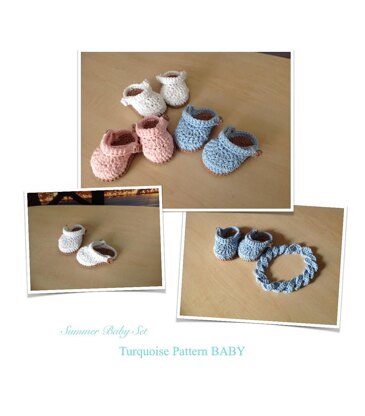 Baby Sandals & Headband Set N 210