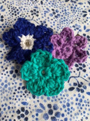 Cute Crochet Flower Clips