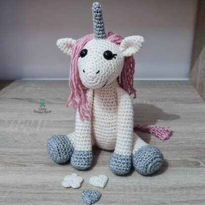 Uma the Unicorn - UK Terminology - Amigurumi