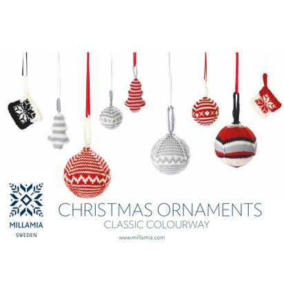 Christmas Ornaments - Knitting Pattern For Christmas in MillaMia Naturally Soft Merino