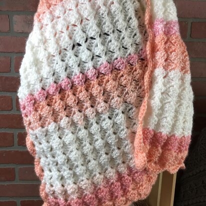 EASY BEGINNER'S Tulip Baby Blanket