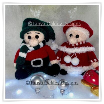 Mrs Claus & Elf gonk gnomes