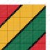 Rasta Striped Blanket Yellow Red Green Rastafari Afghan C2C CROCHET PATTERN