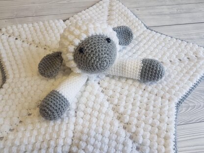 Snuggle Lamb Baby Lovey Security Blanket