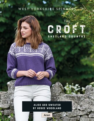 Alice Geo Sweater in West Yorkshire Spinners The Croft Shetland Country - DBP0082 - Downloadable PDF