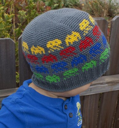 Alien Invasion Crochet Beanie